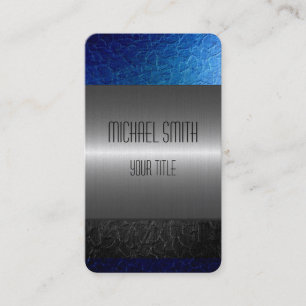 Gold Stainless Steel Metal Hole 2 Business Card