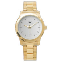 Gold Stainless Steel Watch by Luxurious