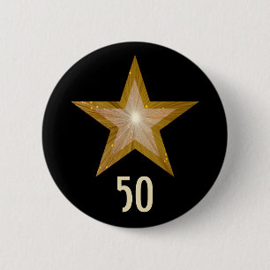 "Gold" Star 'Age' button black