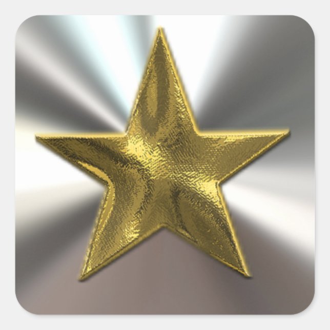 Gold Star And Silver Stickers (Front)