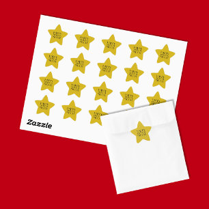 Gold Star Awards Night Happy Birthday Sticker