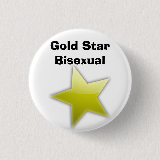 Gold Star Bisexual Badge (Front)