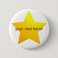 Gold star - button badge