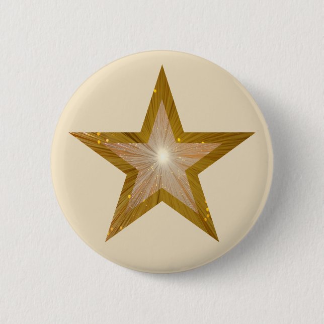 "Gold" Star button cream (Front)