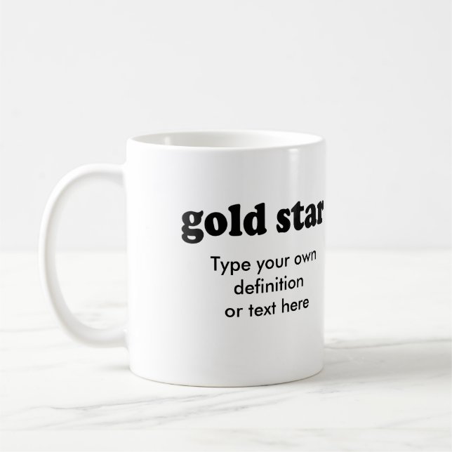 GOLD STAR COFFEE MUG (Left)