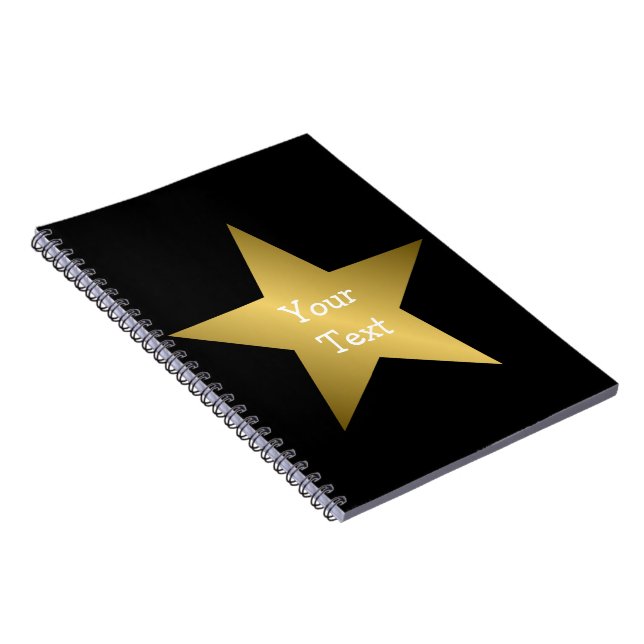 Gold Star Design Notebook (Right Side)
