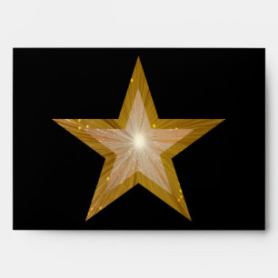 Gold Star envelope 2 black