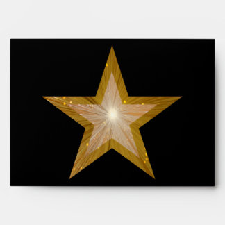 Gold Star envelope 2 black