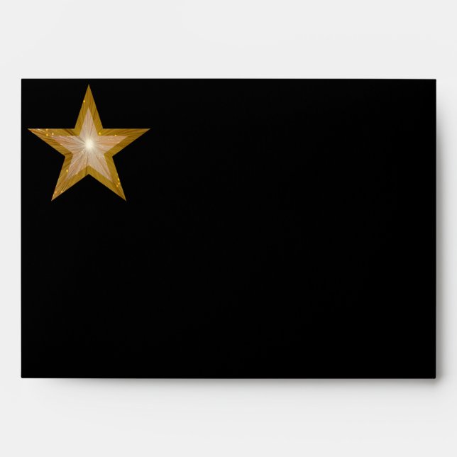 Gold Star envelope black (Front)
