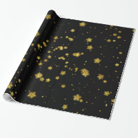 Gold Star Faux Foil Sequin Background Stars Design