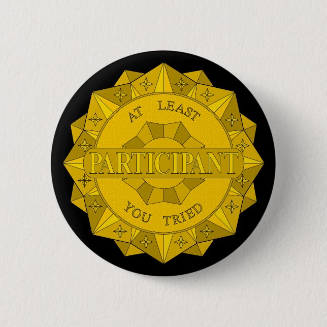 Gold Star For Participation Badge (Front)