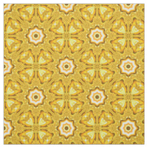 Gold Star Fractal Fabric