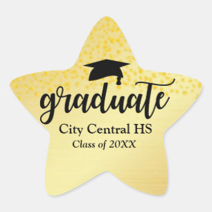 Gold Star Graduate 2018 Graduation Envelope Seal