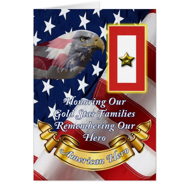 Gold Star Honour Card (Front)