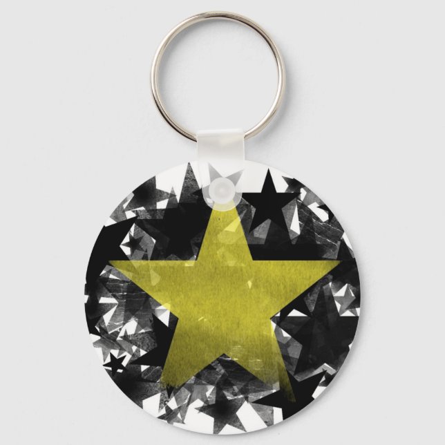 Gold Star Key Ring (Front)