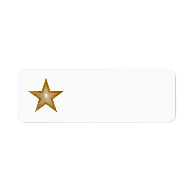 Gold Star label white plain (Front)