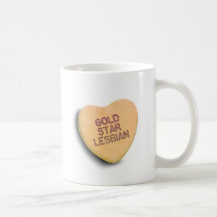 GOLD STAR LESBIAN CANDY COFFEE MUG