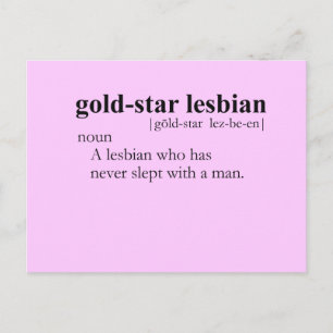 GOLD STAR LESBIAN (definition) Postcard