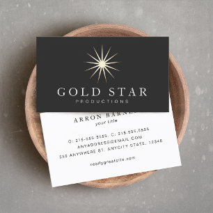 Gold Star Logo Business Card
