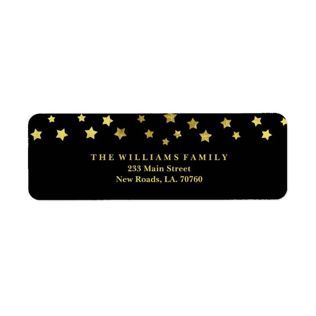 Gold Star Mailing Labels (Front)