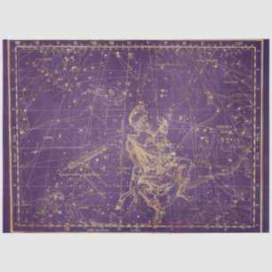 Gold Star Map Series Design 25 Tissue Paper