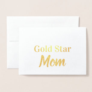 Gold Star Mum Happy Mother's Day Gold Foil Card