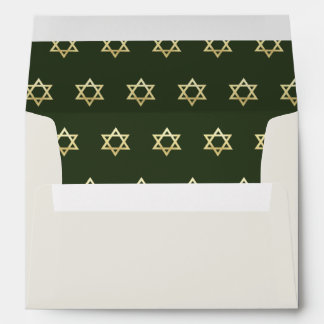 Gold Star Of David Envelope