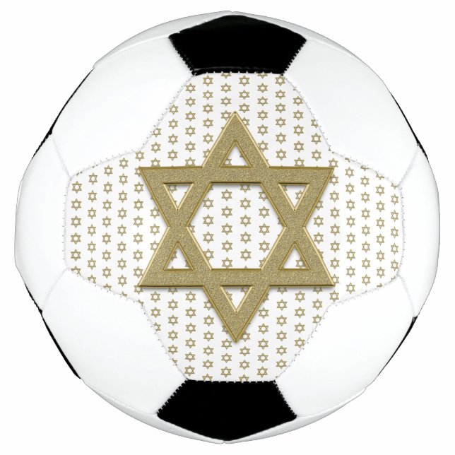Gold Star of David Seamless Football (Front)