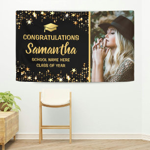 Gold Star Photo 2025 Graduation Party Banner