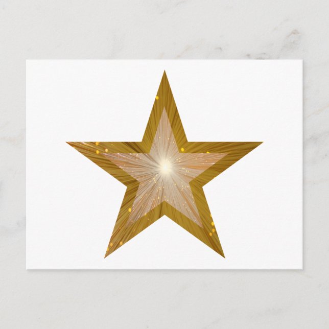 Gold Star postcard white (Front)