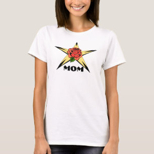 Gold Star Red Rose Mum T-Shirt
