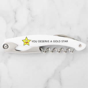 Gold Star Revolution You Deserve A Gold Star Corkscrew
