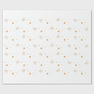 Gold Star Seamless Wrapping Paper