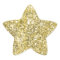 Gold Star Shape Faux Glitter Stickers