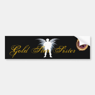 Gold Star Sister Bumper Sticker