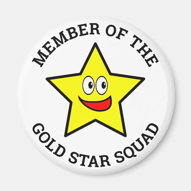 Gold Star Squad Member Magnet (Front)