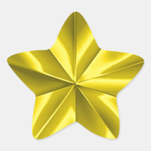 Gold Star Star Sticker