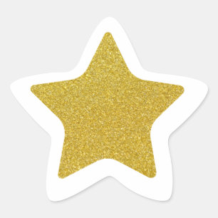 Gold Star Star Sticker