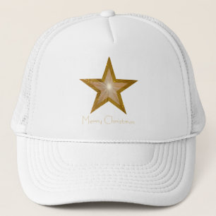 Gold Star 'two tone' 'Merry Christmas' trucker hat