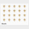 "Gold" Star VIP round sticker white
