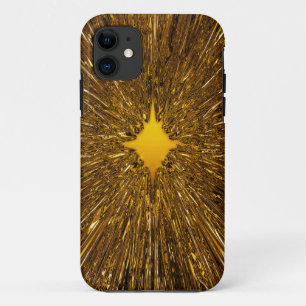Gold starburst pattern iPhone 11 case