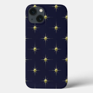 Gold Starburst Pattern iPhone 13 Case