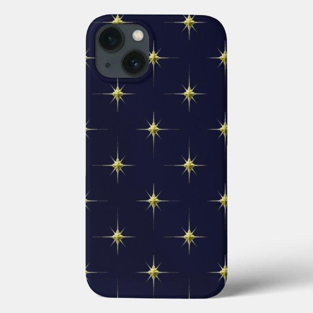 Gold Starburst Pattern Case-Mate iPhone Case (Back)