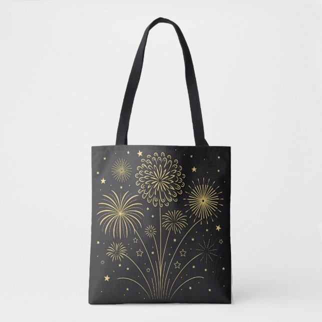Gold Starburst Premium Tote Bag (Front)