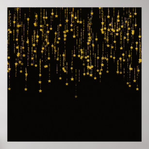 Gold Stars- 60.96cm x 60.96cm, バリューポスター紙(マット・つやなし) Poster