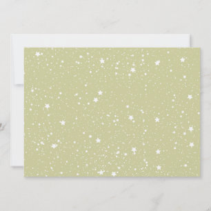 Gold Stars baby shower Invitation