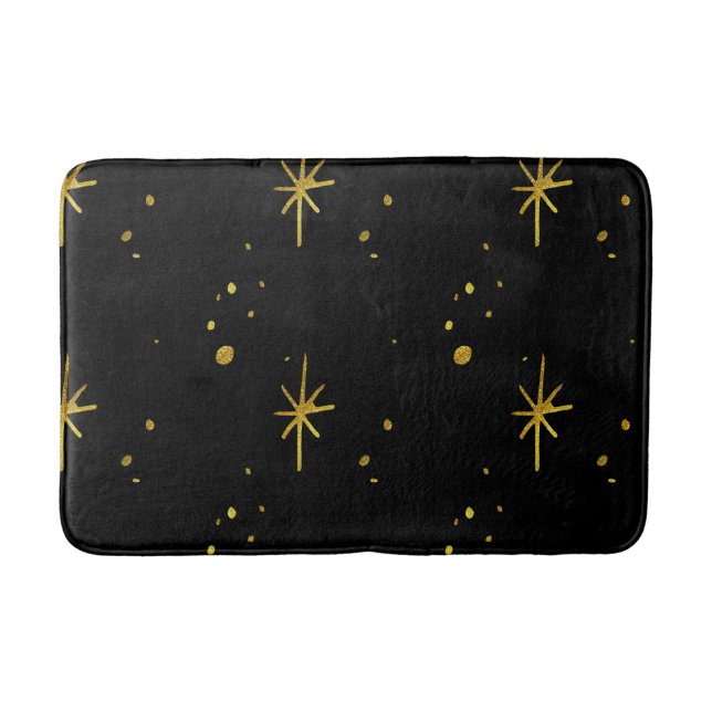 Gold Stars  Bath Mat (Front)