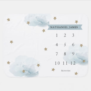 personalised baby milestone mat