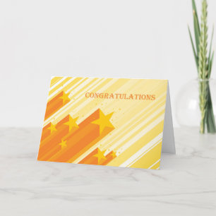 Gold Stars, Congratulations Card
