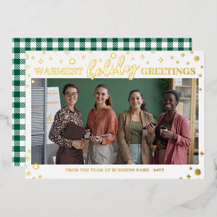 Gold Stars Flares Warmest Holiday Greetings